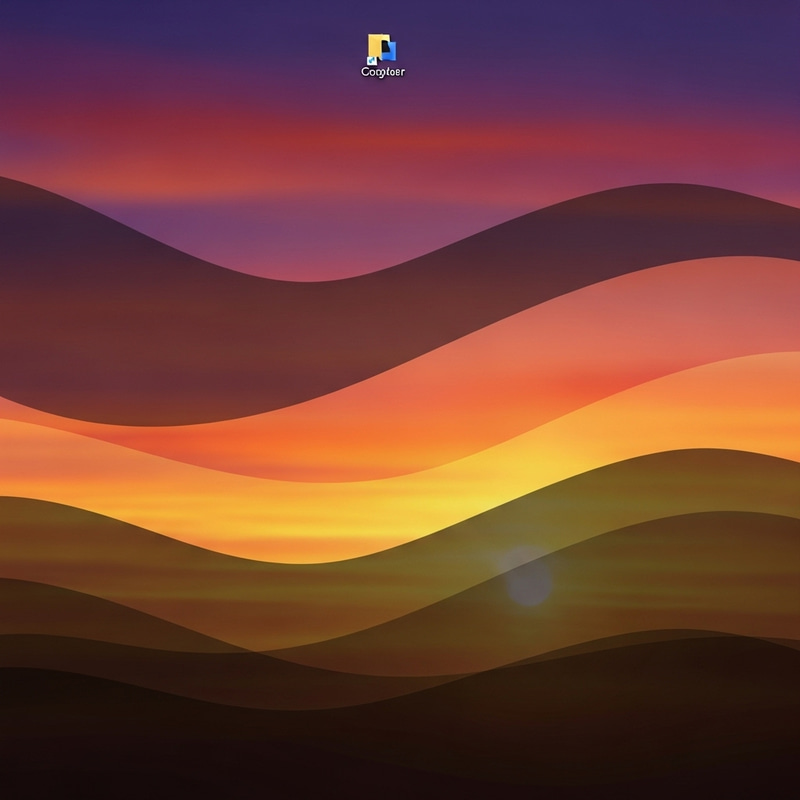 Tranquil Sunset Desktop Wallpaper | Dark Brown & Sunset Colors Tranquil Sunset Desktop Wallpaper | Dark Brown & Sunset Colors