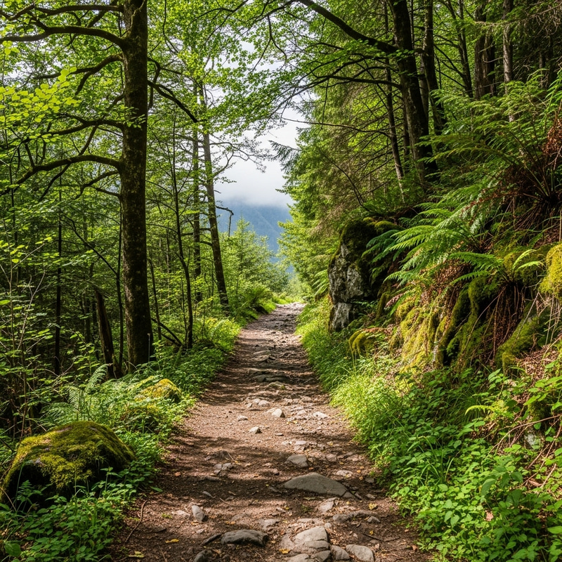 Serenity in Nature: Inviting Winding Trails Serenity in Nature: Inviting Winding Trails