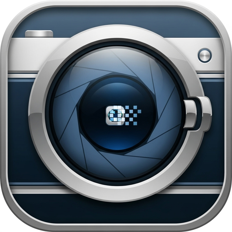 Mobile Camera App Icon Design Concept