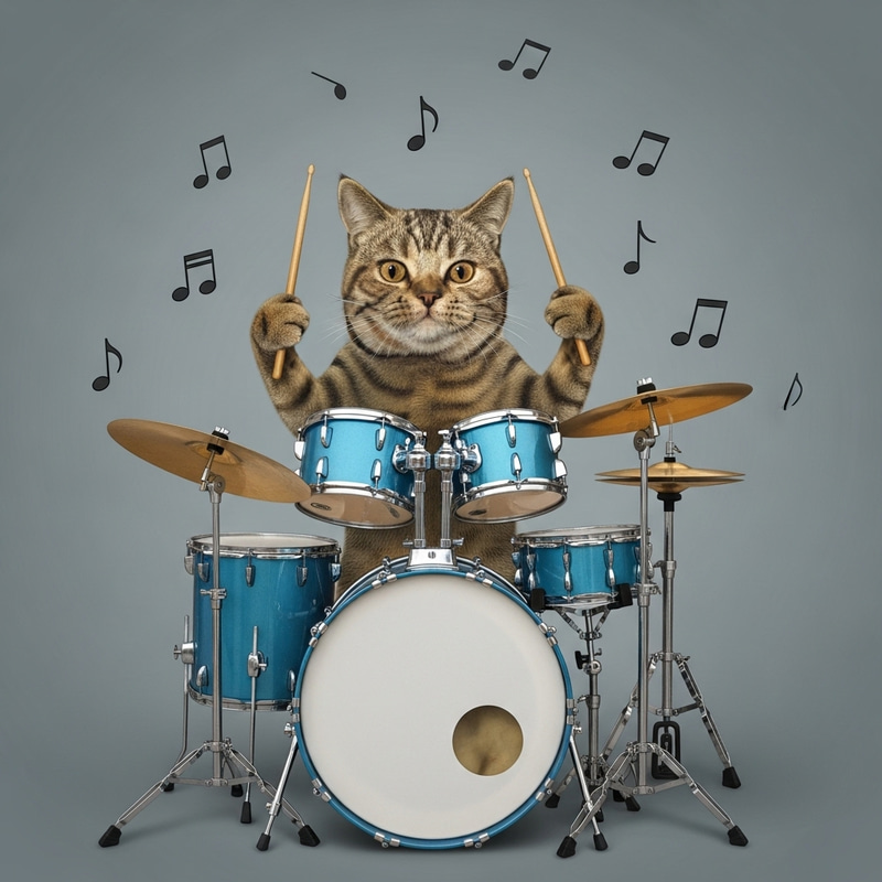 Cat Drummer: Rocking Out with Drums Cat Drummer: Rocking Out with Drums