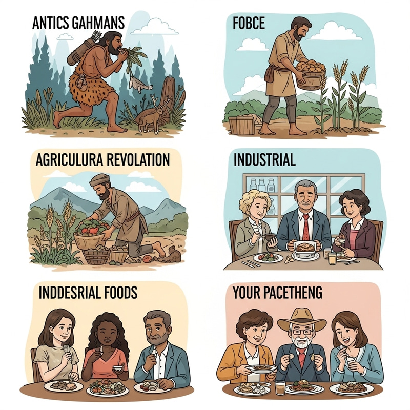 Evolution of Eating: Ancient to Modern Humans Timeline Evolution of Eating: Ancient to Modern Humans Timeline