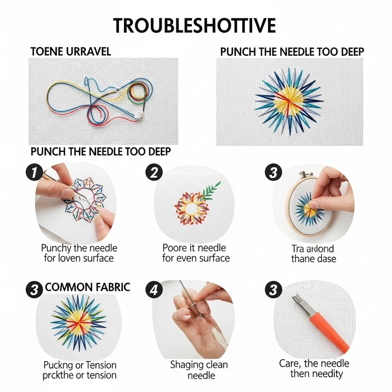 Troubleshooting Punch Needle Embroidery: A Comprehensive Guide Troubleshooting Punch Needle Embroidery: A Comprehensive Guide