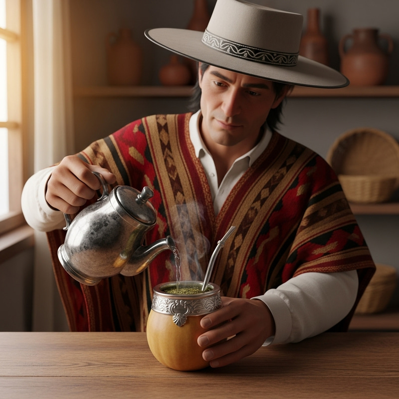 Traditional Cebador Stonfo Pouring Yerba Mate 3D Traditional Cebador Stonfo Pouring Yerba Mate 3D