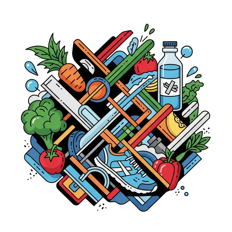 Bold Angular Lines | Symbolizing Healthy Choices Impact