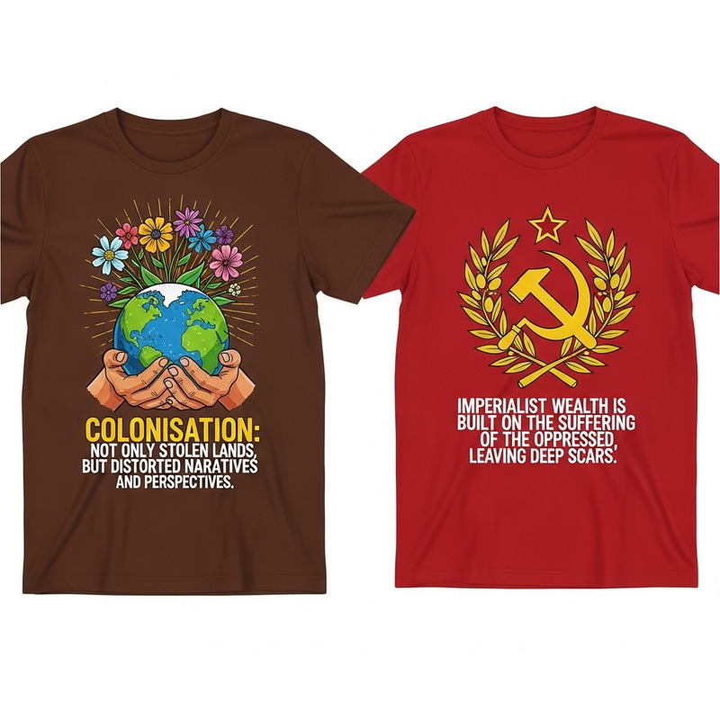 Resisting Colonial Narratives: Symbolic T-shirts with Empowering Designs Resisting Colonial Narratives: Symbolic T-shirts with Empowering Designs