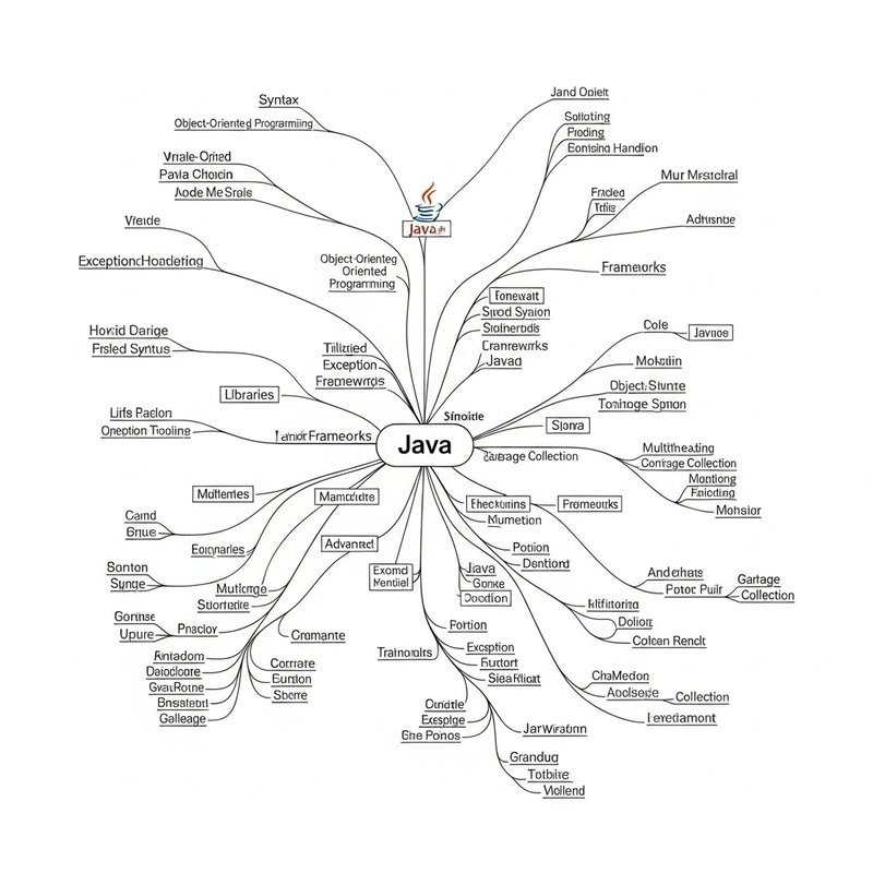 Comprehensive Java Language Mindmap: Syntax, OOP, Libraries Comprehensive Java Language Mindmap: Syntax, OOP, Libraries