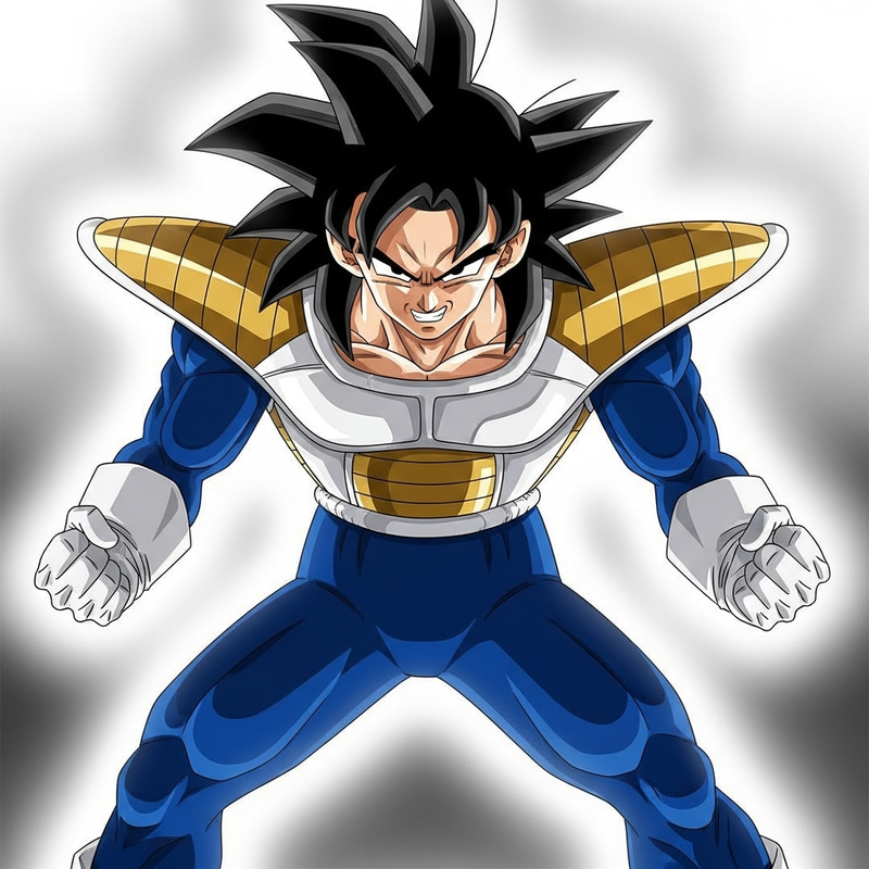 Vegeta Sayayin in Royal Blue Jumpsuit Fury