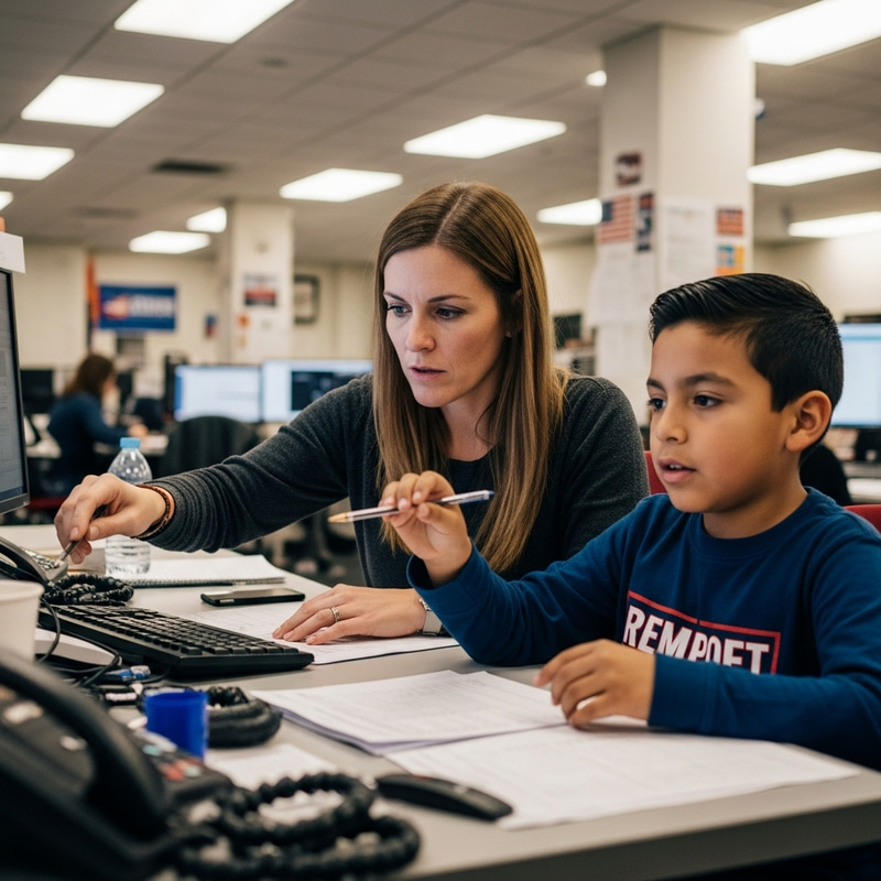 Intense Documentarian Captures Political Drama in Campaign Office with Boy Intense Documentarian Captures Political Drama in Campaign Office with Boy