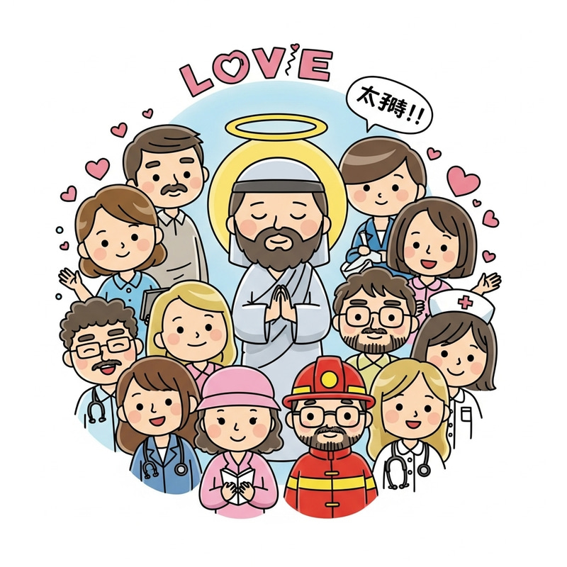 Adorable Doodle of Love and Unity for Jesus & People Adorable Doodle of Love and Unity for Jesus & People