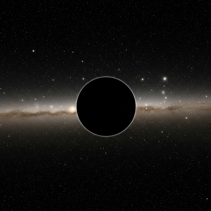 Black Space Planet - Awe-Inspiring View of a Celestial Mystery Black Space Planet - Awe-Inspiring View of a Celestial Mystery