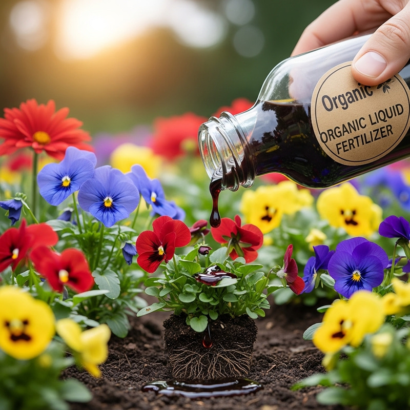 Organic Liquid Fertilizer for Vibrant Flowers Organic Liquid Fertilizer for Vibrant Flowers