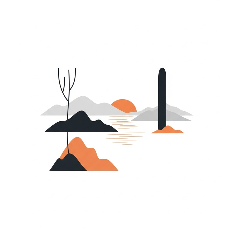 Abstract Minimalistic Landscape Art | Simplistic Design Abstract Minimalistic Landscape Art | Simplistic Design