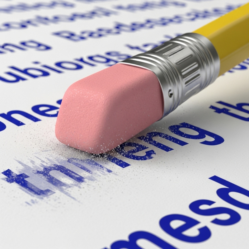 Creative Pixar-style Animation of Pencil Eraser in Action Creative Pixar-style Animation of Pencil Eraser in Action