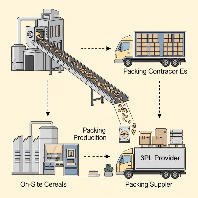 Cereal Supply Chain: Factory to Packing Contractor via 3PL Provider Cereal Supply Chain: Factory to Packing Contractor via 3PL Provider