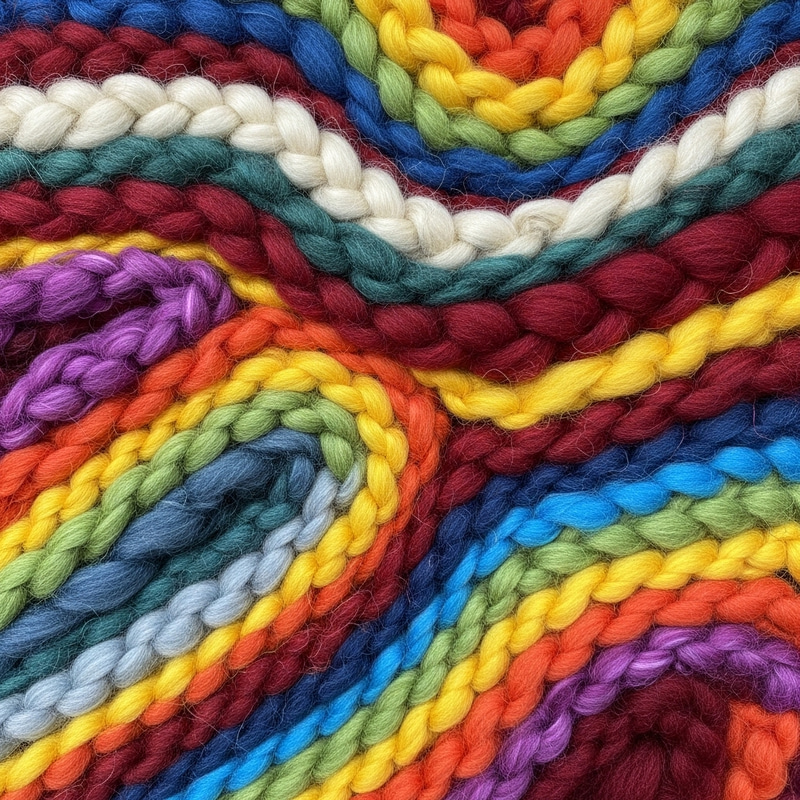 Symfonie Yarn Abstract Texture | Luxury Fiber Art Symfonie Yarn Abstract Texture | Luxury Fiber Art