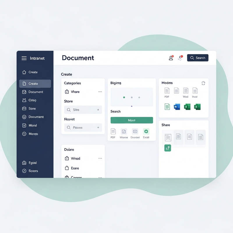 Intranet Document Management Design Sketch Intranet Document Management Design Sketch