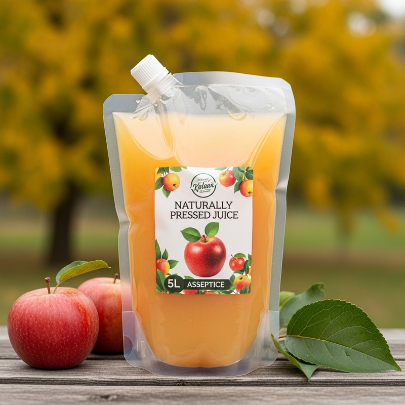 Natural 5L Apple Juice | Pressed in Aseptic Bag on Natural Background