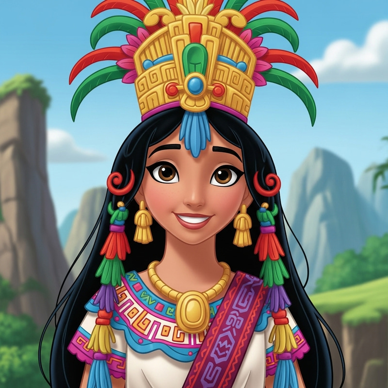 Mayan Princess Náay: Disney-Inspired Artwork of Guatemalan Royalty Mayan Princess Náay: Disney-Inspired Artwork of Guatemalan Royalty