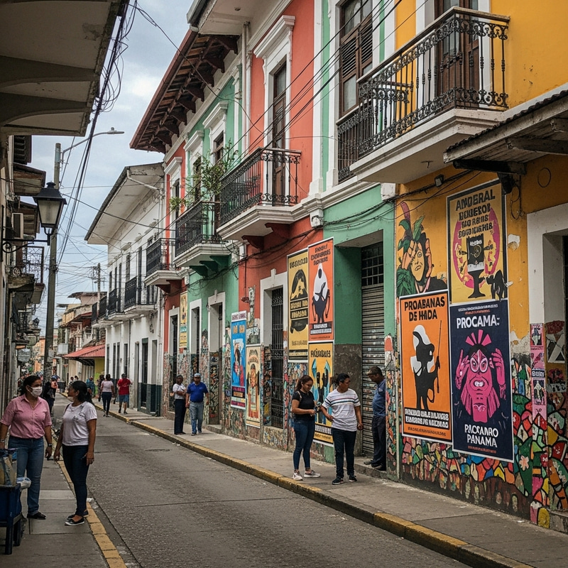 Vibrant Political Propaganda in Panama Vibrant Political Propaganda in Panama
