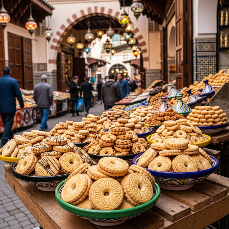 European Style Biscuits in Moroccan Markets