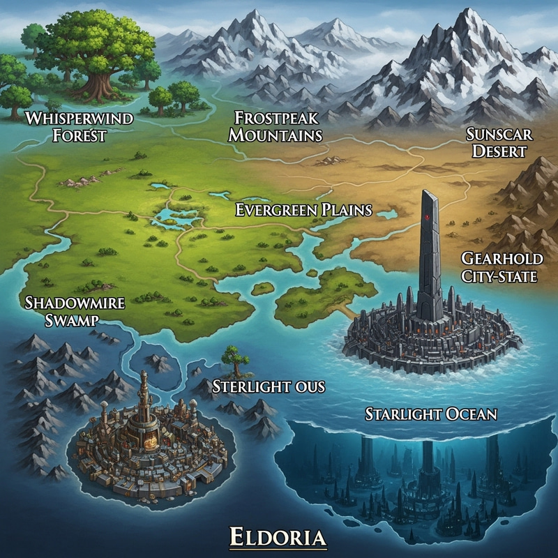 Explore the Magical Regions of Eldoria Explore the Magical Regions of Eldoria