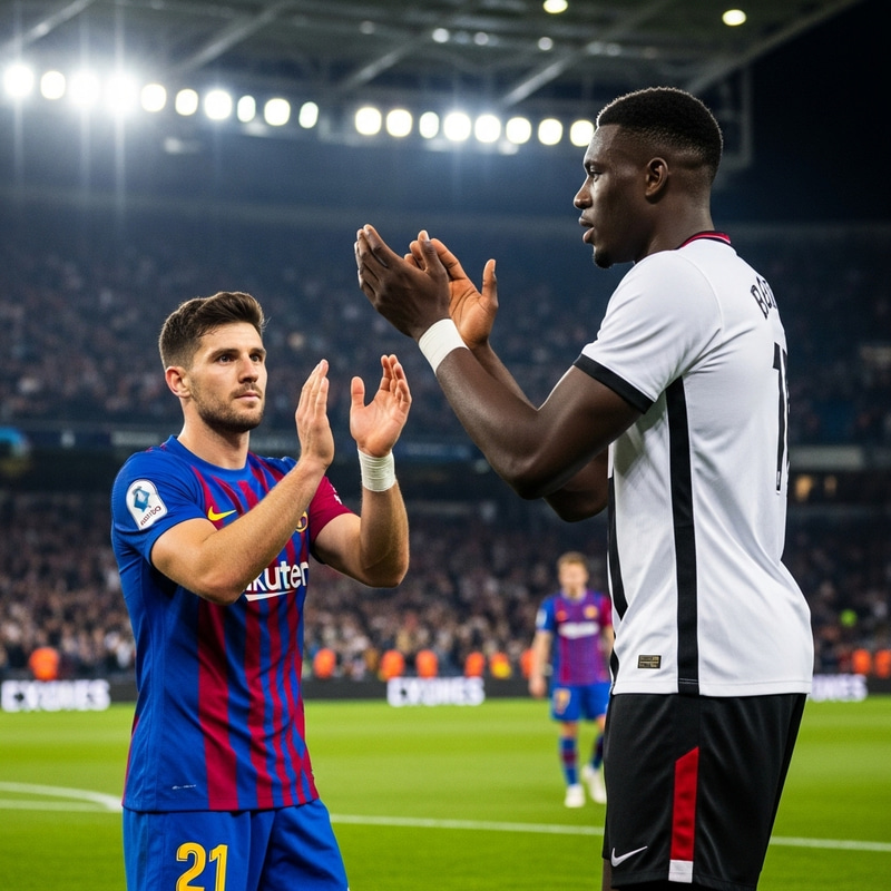 Messi Praises Cristiano Ronaldo in Blue and Red Outfits