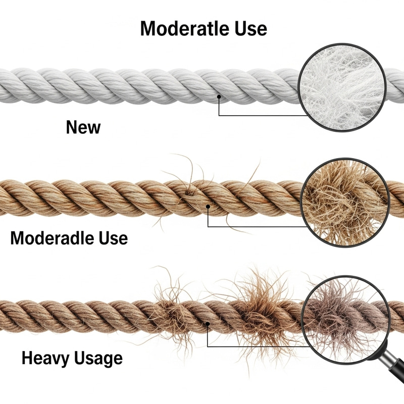 Visual Guide: Stages of Polyester Sling Rope Quality Visual Guide: Stages of Polyester Sling Rope Quality