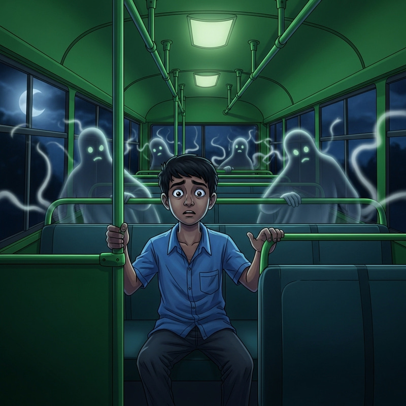 Haunting Encounter: A Boy in a Ghostly Bus Haunting Encounter: A Boy in a Ghostly Bus