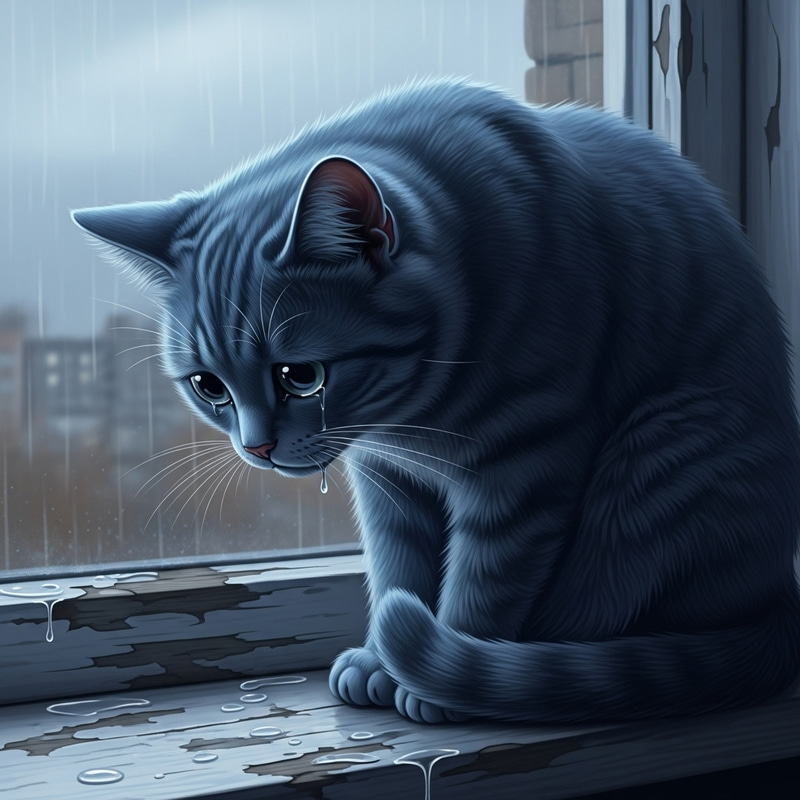 Sad Blue Cat - Discover The Melancholy Beauty Sad Blue Cat - Discover The Melancholy Beauty