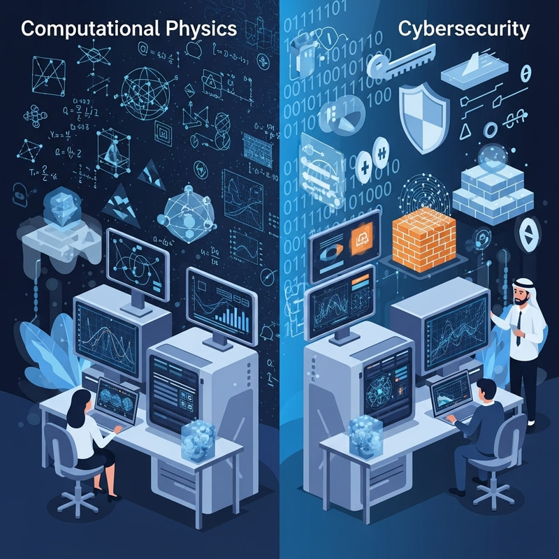 Revolutionizing Tech with Computational Physics and Cybersecurity Fusion