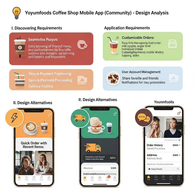 Yoyumfoods Coffee Shop Mobile App | Design Analysis & Requirements Yoyumfoods Coffee Shop Mobile App | Design Analysis & Requirements