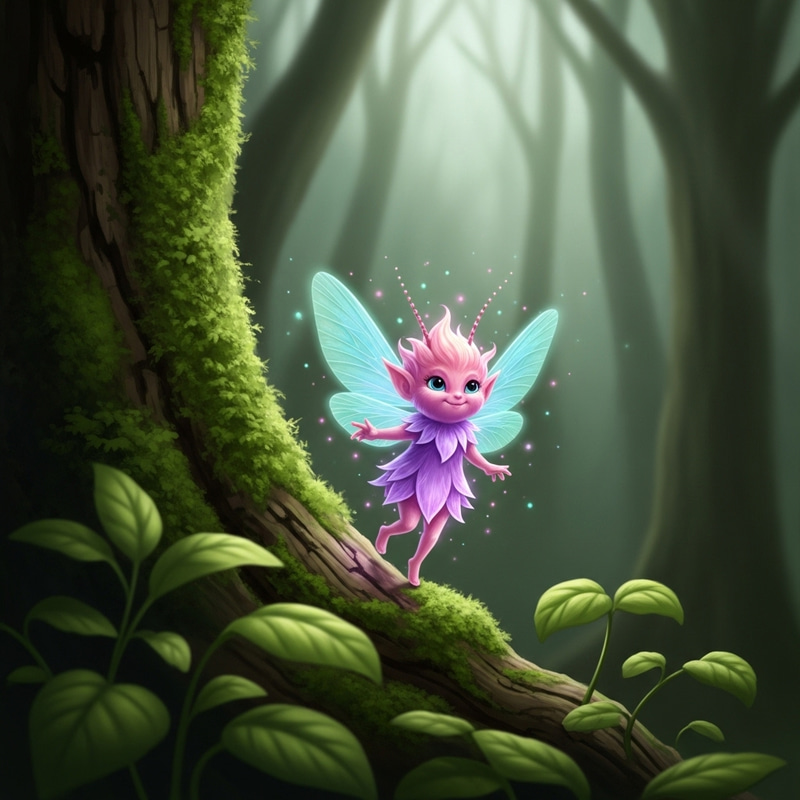 Enchanted Forest Sprite: Vibrant & Glowing | Ethereal Faerie Enchanted Forest Sprite: Vibrant & Glowing | Ethereal Faerie