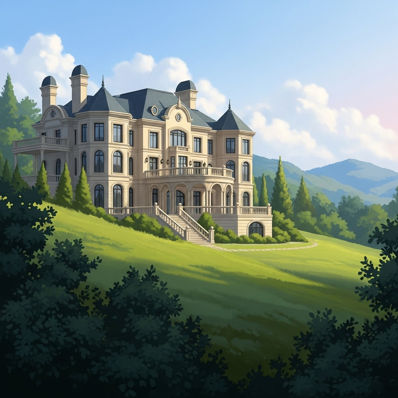 Luxurious House on Serene Hill | Detailed Architecture Luxurious House on Serene Hill | Detailed Architecture