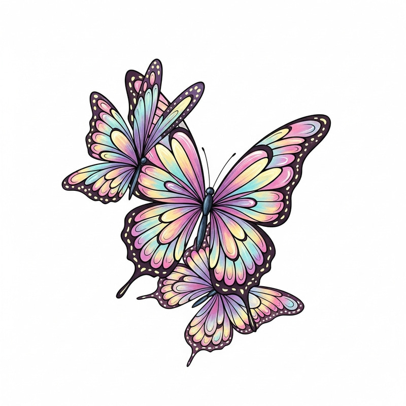 Elegant Butterfly Logo Design for Nail Business | Glamorous Beauty Brand