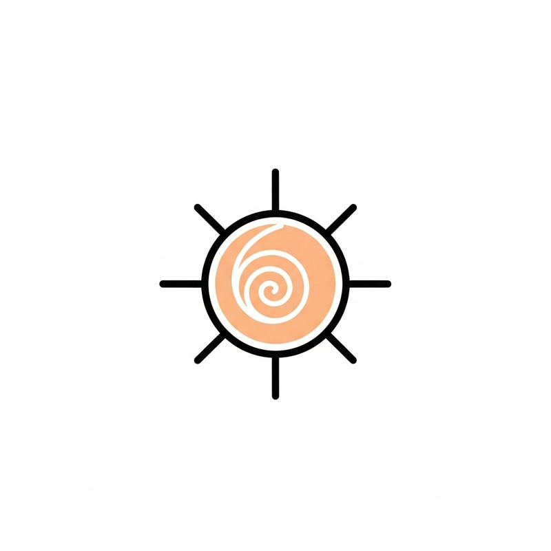 Minimalist Amaterasu Logo | Spiritual Design
