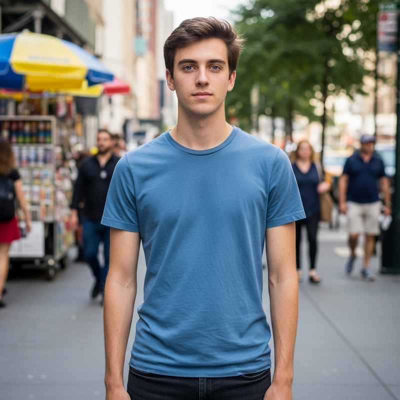 Average Noah: Neutral Expression, Casual Style & Blue Eyes