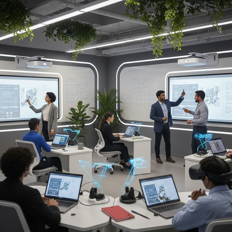 Futuristic Classroom Design with Creative Learning Environment