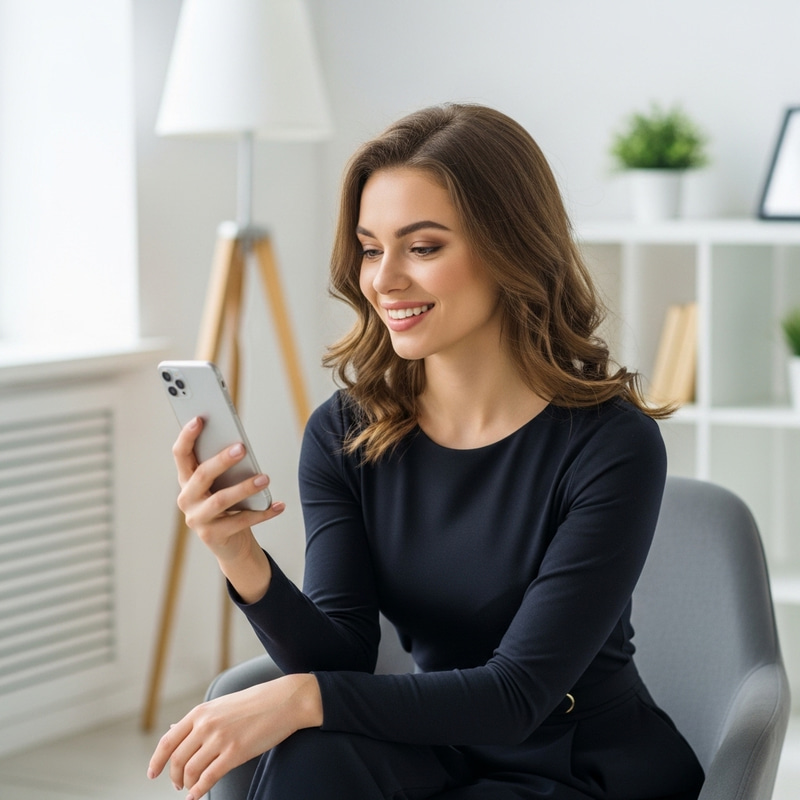 Young Caucasian OnlyFans Model Poses with Phone | Positive Vibes Young Caucasian OnlyFans Model Poses with Phone | Positive Vibes
