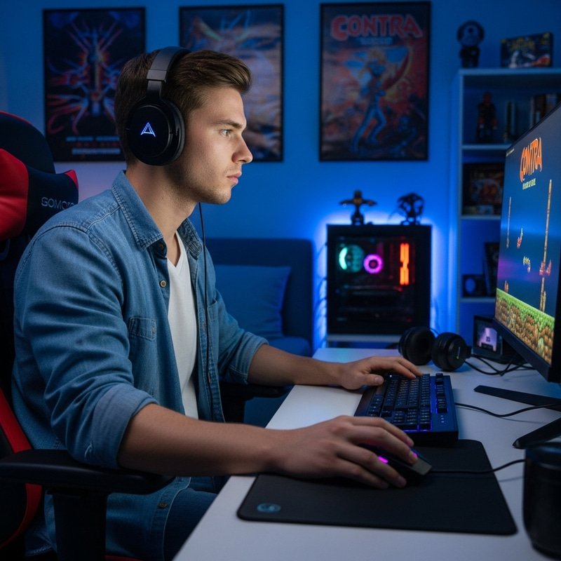 25-Year-Old Gamer Revisits Contra After 10 Years 25-Year-Old Gamer Revisits Contra After 10 Years