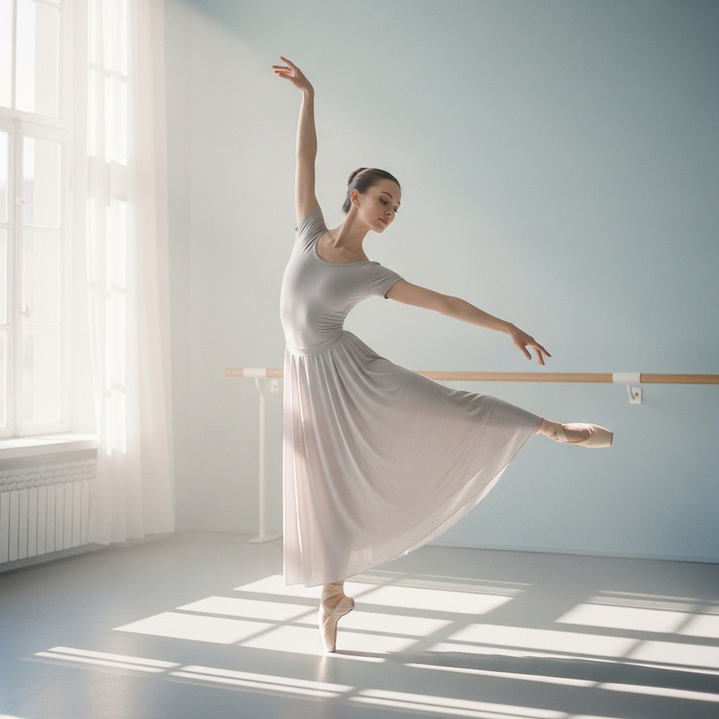 Elegant Ballet Dancer in Sunlit Studio | Graceful Dance Photography Elegant Ballet Dancer in Sunlit Studio | Graceful Dance Photography