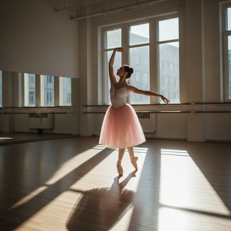 Elegant Ballet Dancer Practice | Dance Studio Elegant Ballet Dancer Practice | Dance Studio