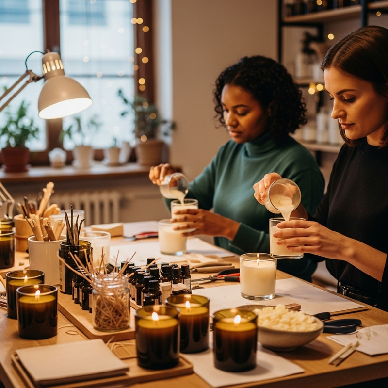 Artisan Soy Candles Crafting Studio - Handmade Blending Artisan Soy Candles Crafting Studio - Handmade Blending