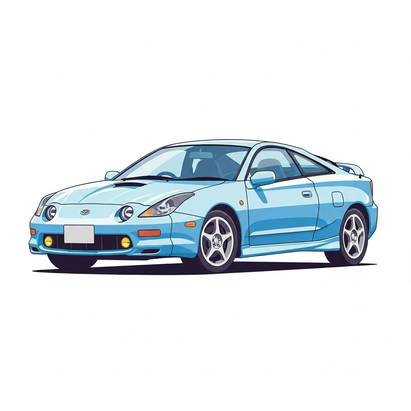 Cartoon Style 7th Gen Toyota Celica T230 Cartoon Style 7th Gen Toyota Celica T230