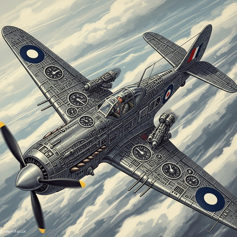 Cybernetics According to Farcot - Retrofeedback Warplane Concept Cybernetics According to Farcot - Retrofeedback Warplane Concept