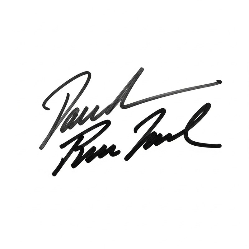 Simone Amato Autograph in Black & White, Signature Art Simone Amato Autograph in Black & White, Signature Art
