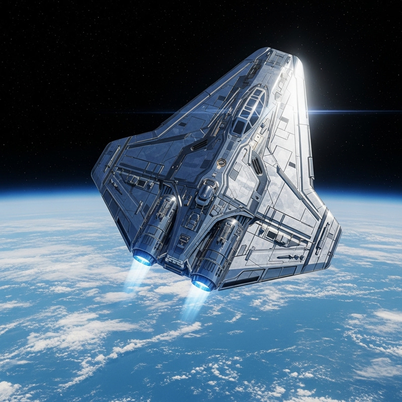 Top View of Spacecraft - Discover the Futuristic Vessel Top View of Spacecraft - Discover the Futuristic Vessel