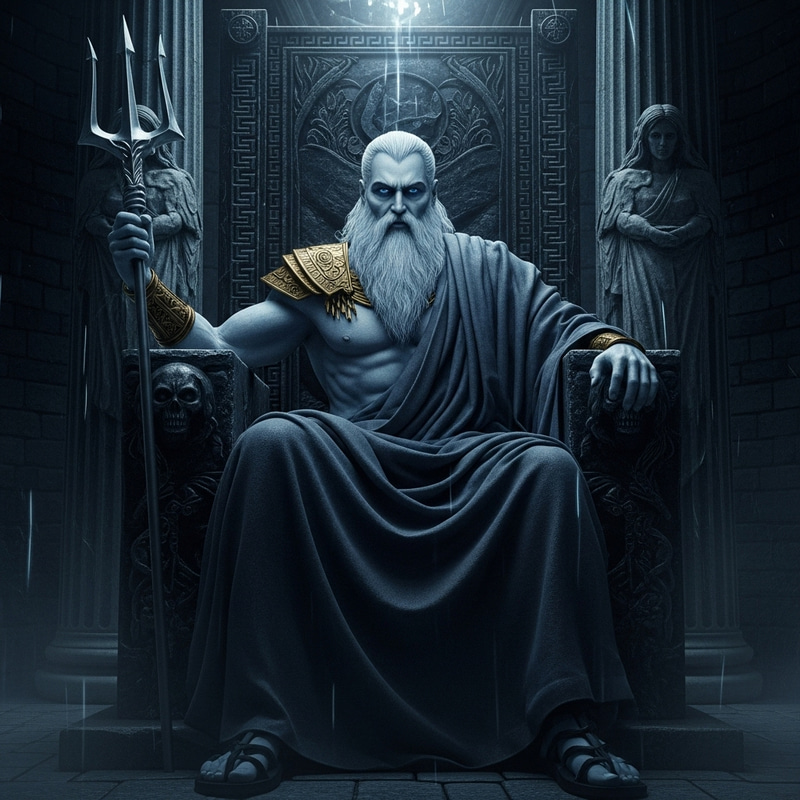 Regal Hades: A Hyper-Realistic Mythological Depiction Regal Hades: A Hyper-Realistic Mythological Depiction