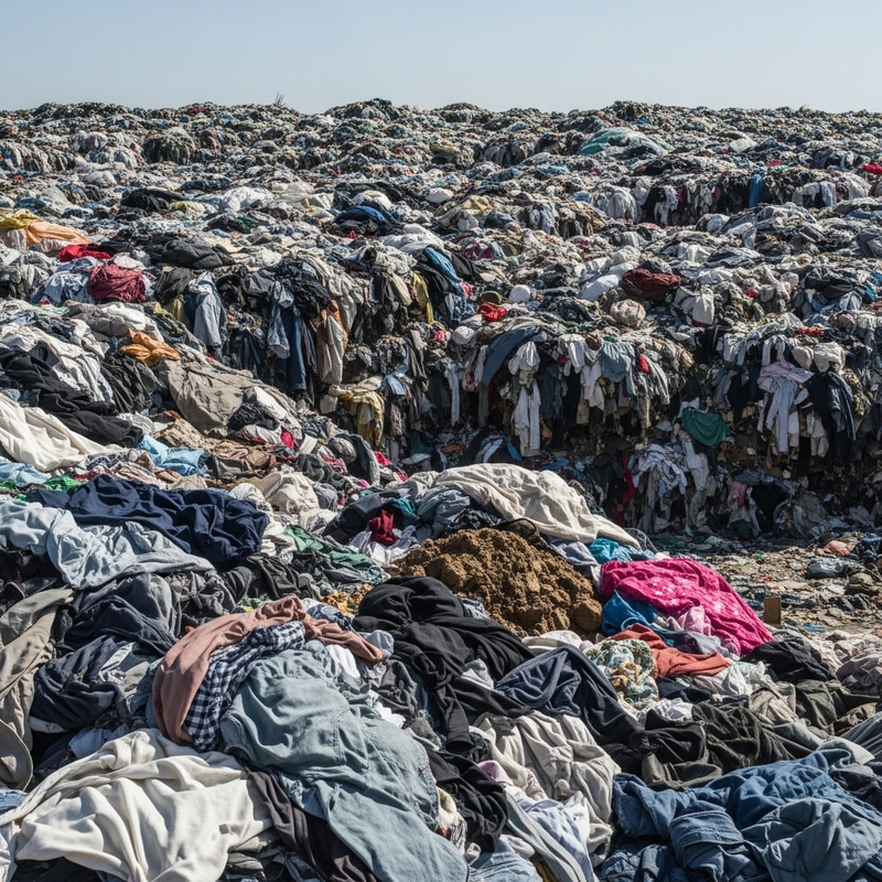 Clothing Dump Site: Unique Chaotic Landscape