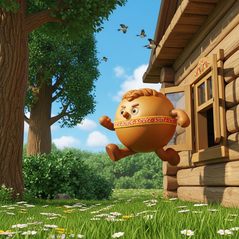 Action-Packed Kolobok Escape from Countryside House Action-Packed Kolobok Escape from Countryside House