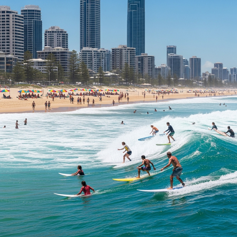 Experience the Dazzling Scene of Surfers Paradise Experience the Dazzling Scene of Surfers Paradise